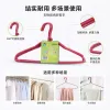 Red thickened anti-slip hanger, a multi-functional household hanging hanger, is load-bearing, durable and simple in Nordic style full image
